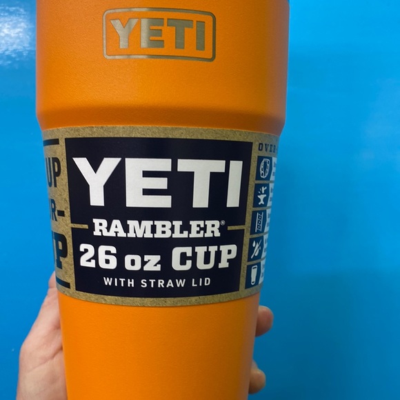 Yeti Other Yeti King Crab Orange 26 Oz Cup With Straw Brand New